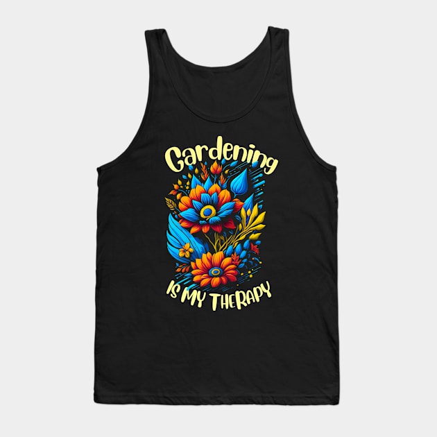 Gardening is my therapy Tank Top by T-shirt US